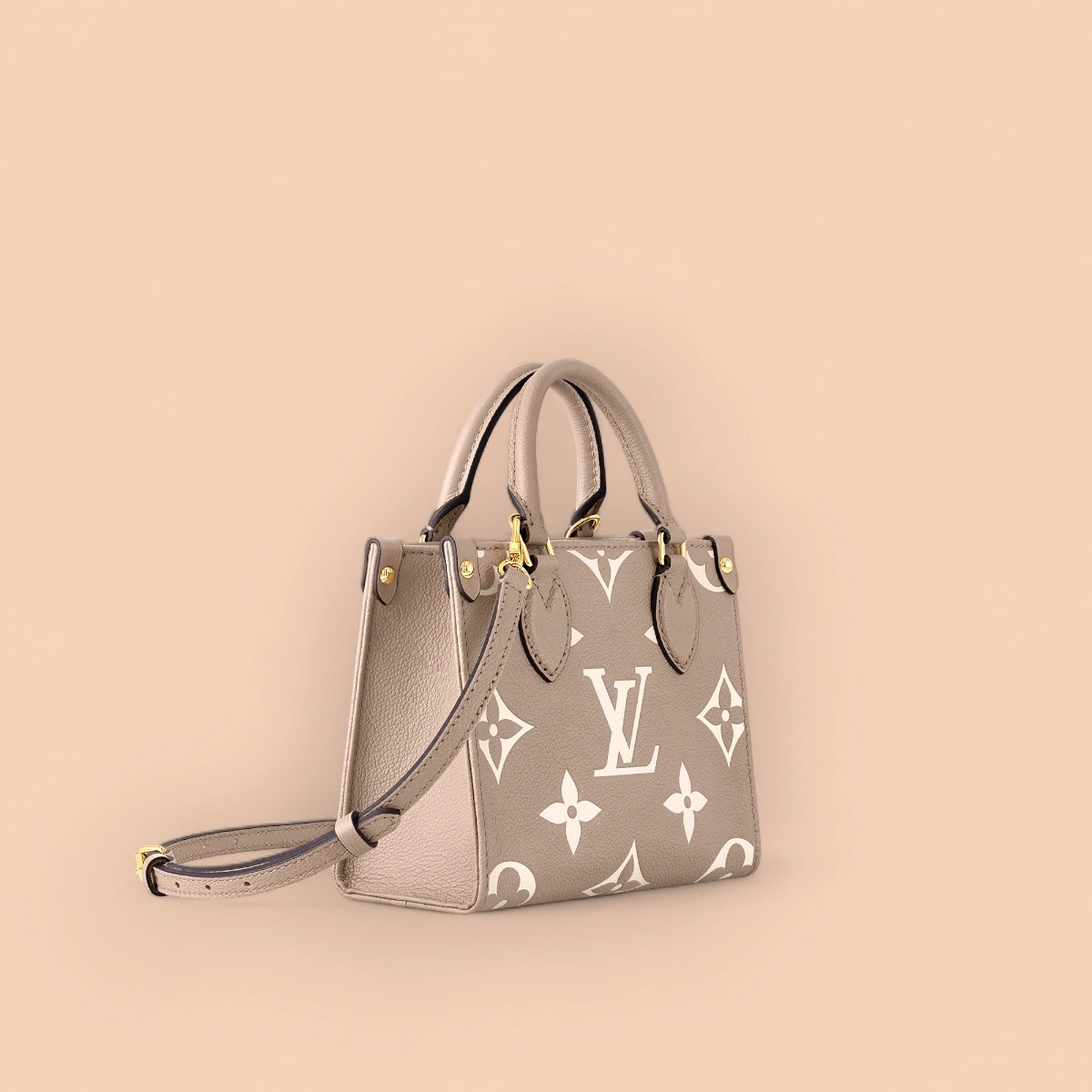 LV OnTheGo BB mini 灰色雙面托特購物袋-M47054