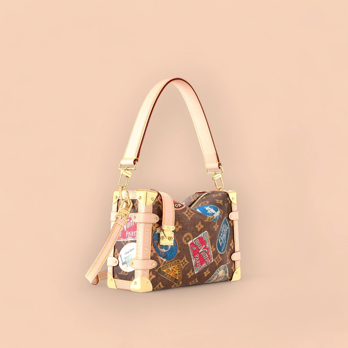LV Flight Mode 系列Side Trunk MM Monogram 四方斜揹包-M47085 14 LV Flight Mode 系列Side Trunk MM Monogram 四方斜揹包-M47085