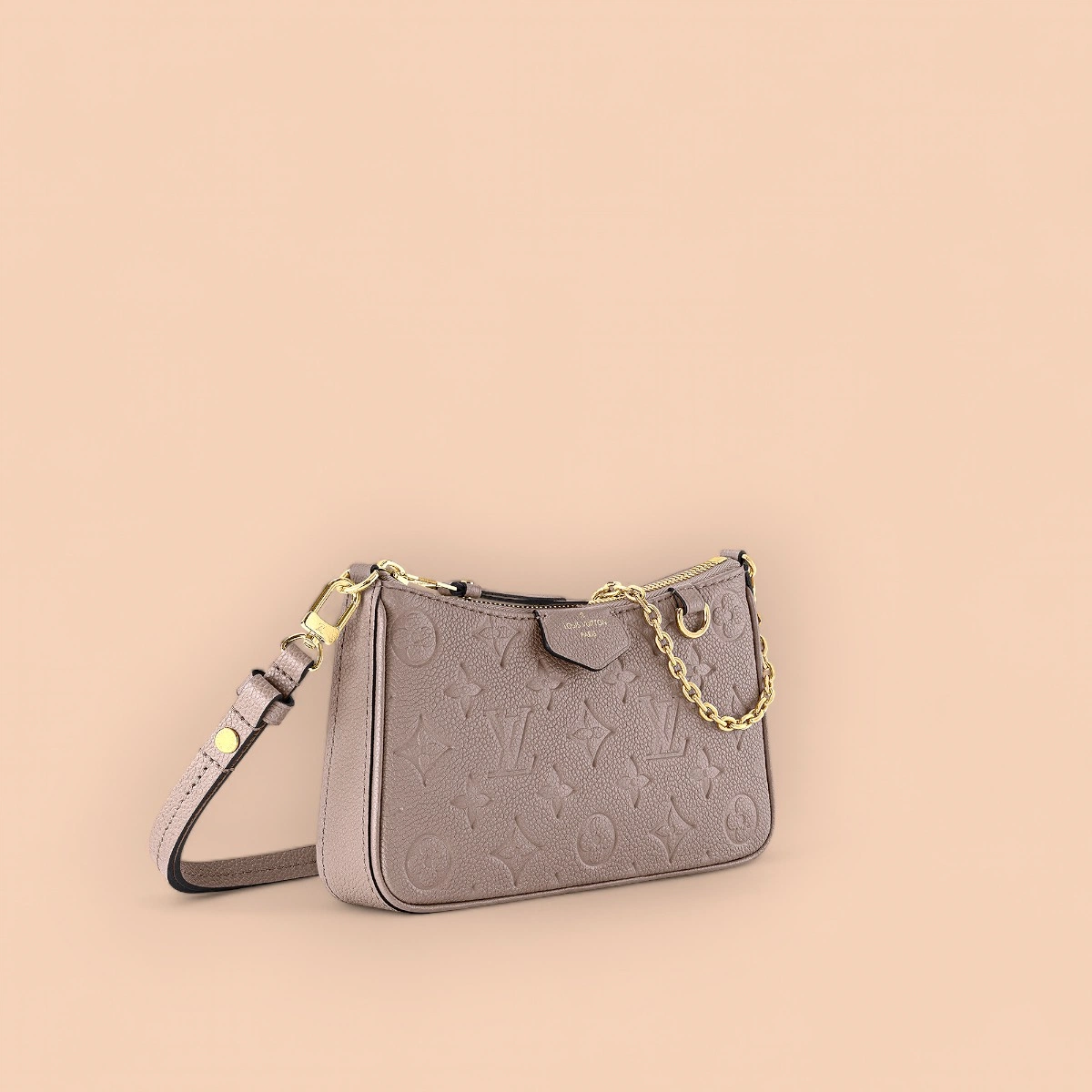 LV Easy Pouch On Strap Monogram EPI 鏈條腋下包包包-M81862 11 LV Easy Pouch On Strap Monogram EPI 鏈條腋下包包包-M81862