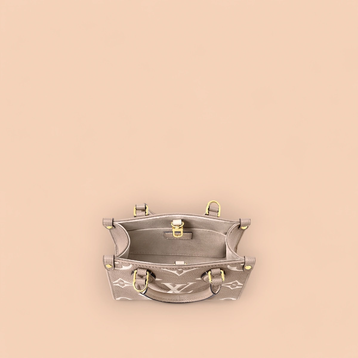 LV OnTheGo BB mini 灰色雙面托特購物袋-M47054