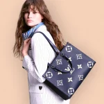 LV OnTheGo MM Monogram EPI 購物袋托特包包-M47084：圖片 9