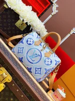LV Speedy Bandoulière 25 藍漸變斜揹包-M11264：圖片 5