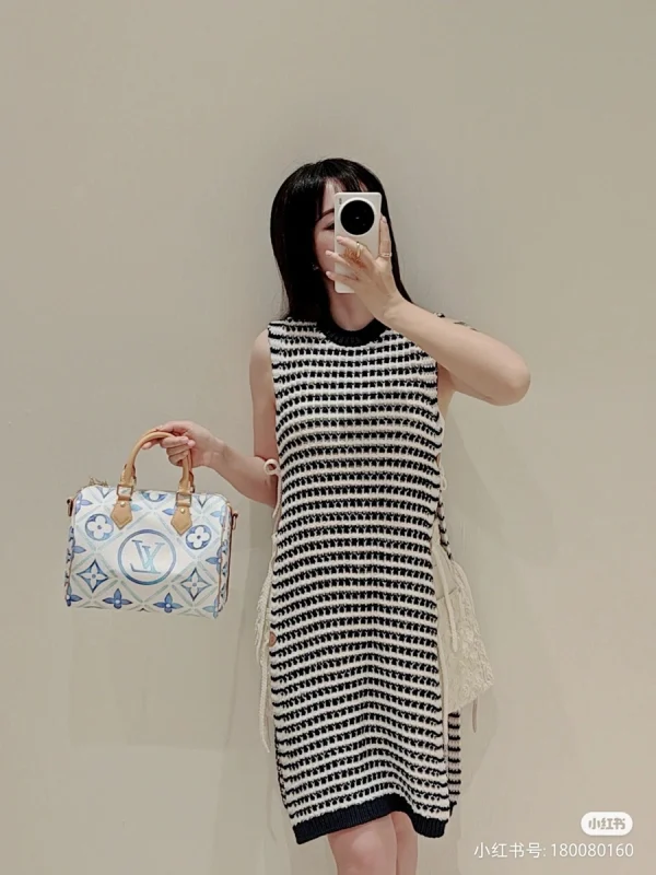 LV Speedy Bandoulière 25 藍漸變斜揹包-M11264：圖片 4