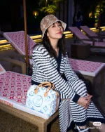LV Speedy Bandoulière 25 藍漸變斜揹包-M11264：圖片 3