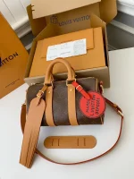 LV Keepall Bandoulière 25 Monogram 旅行登機包-M11542：圖片 31
