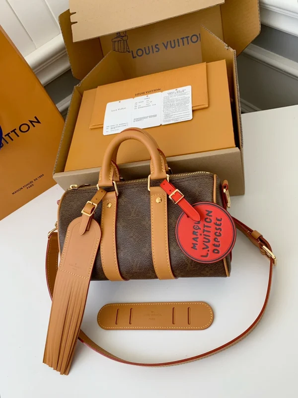 LV Keepall Bandoulière 25 Monogram 旅行登機包-M11542：圖片 31