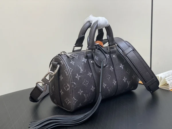 LV Keepall Bandoulière 25 Monogram 斜挎 旅行包-M11595：圖片 4
