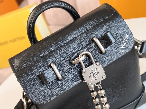 LV Steamer 15 Colourado 微粒面小牛皮 斜挎手提包-M11637：圖片 9