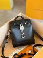 LV Steamer 15 Colourado 微粒面小牛皮 斜挎手提包-M11637：圖片 4