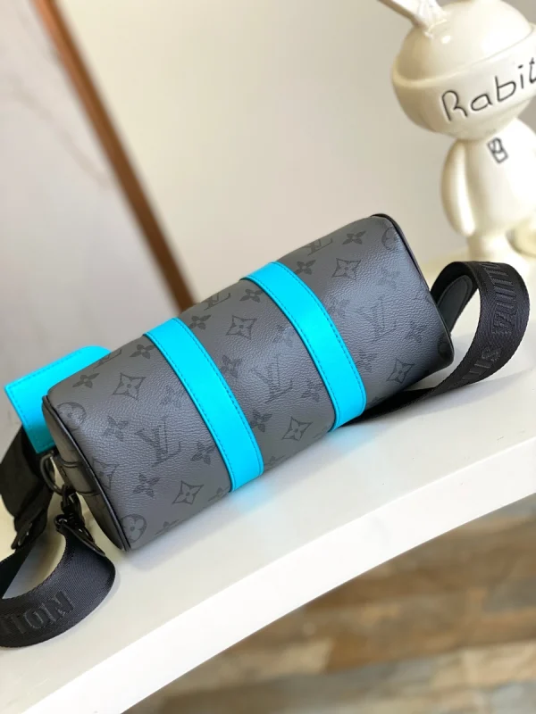 LV Keepall Bandoulière 25 Monogram 斜挎旅游旅行包包-M11645：圖片 13