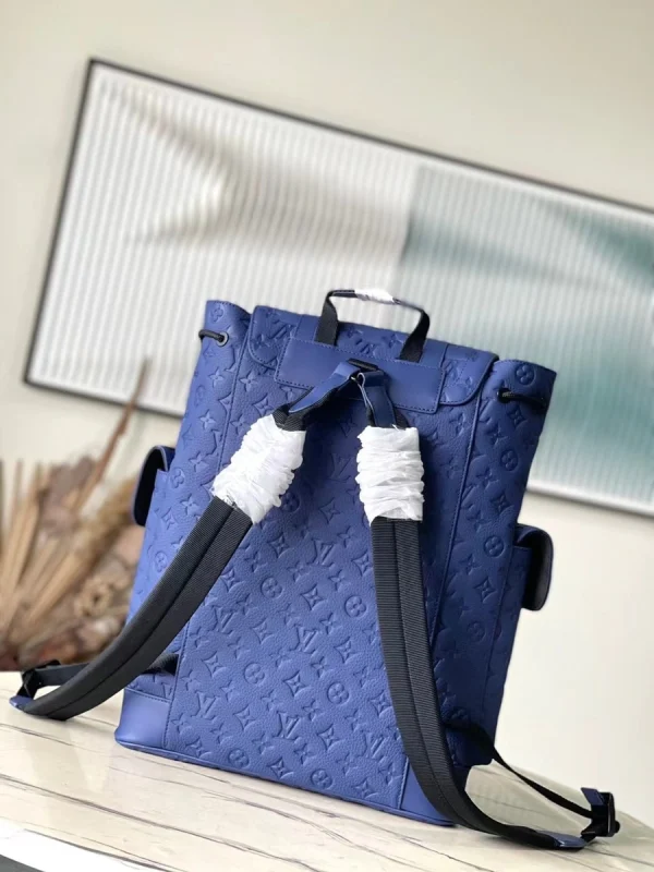 LV Christopher MM Taurillon 牛皮 旅行 雙肩背包 背包-M11688：圖片 5