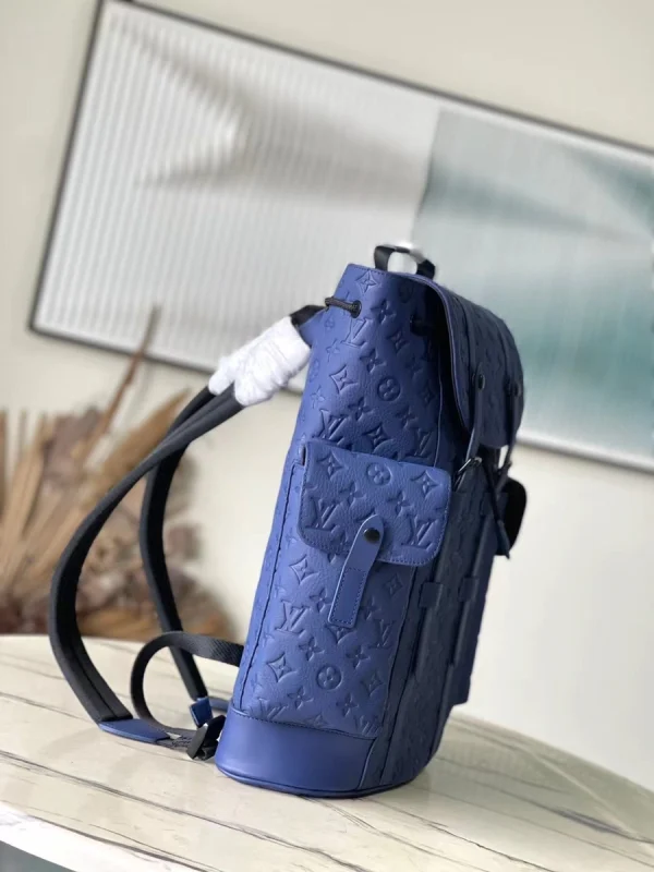 LV Christopher MM Taurillon 牛皮 旅行 雙肩背包 背包-M11688：圖片 4