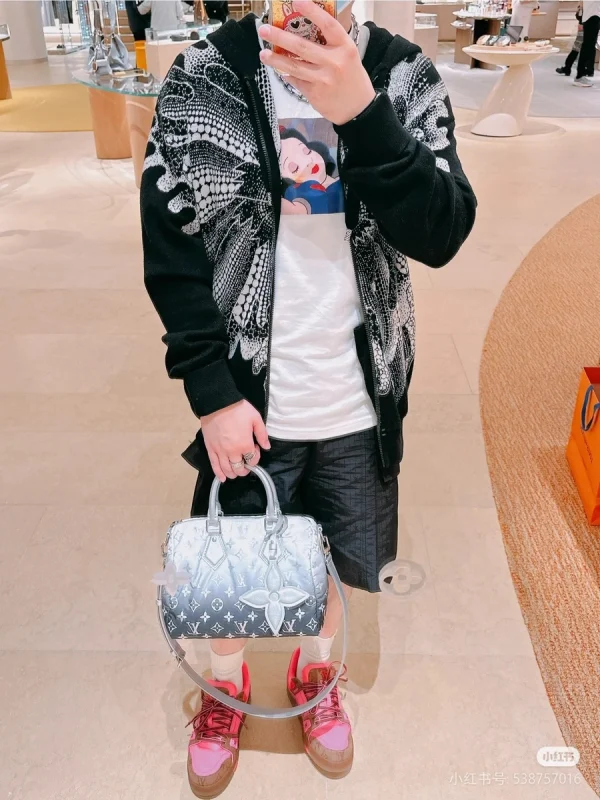 LV SkiSpeedy Bandoulière 25 Monogram 波斯頓旅行包-M11848：圖片 3