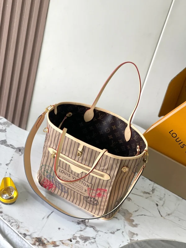 LV新款雙面設計Neverfull Bandoulière Inside Out GM Monogram包包-M11948：圖片 15