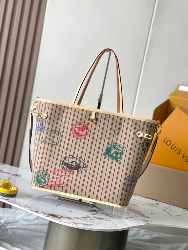 LV新款雙面設計Neverfull Bandoulière Inside Out GM Monogram包包-M11948：圖片 14