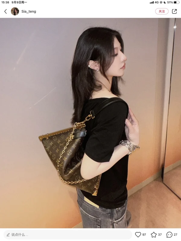 LV 2024 秋冬時裝秀系列Lucky Trunk Monogram 小盒子包 -M12075：圖片 3