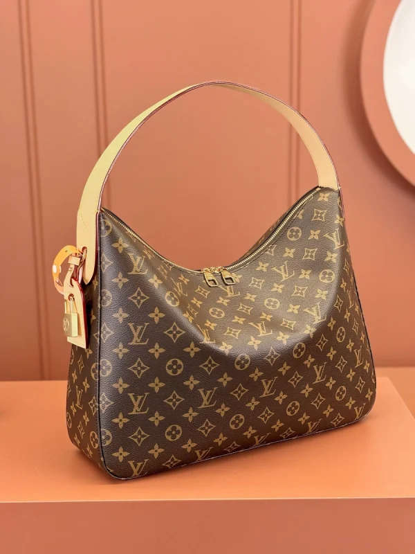LV Slouchy MM Monogram 單肩包-M12098：圖片 3