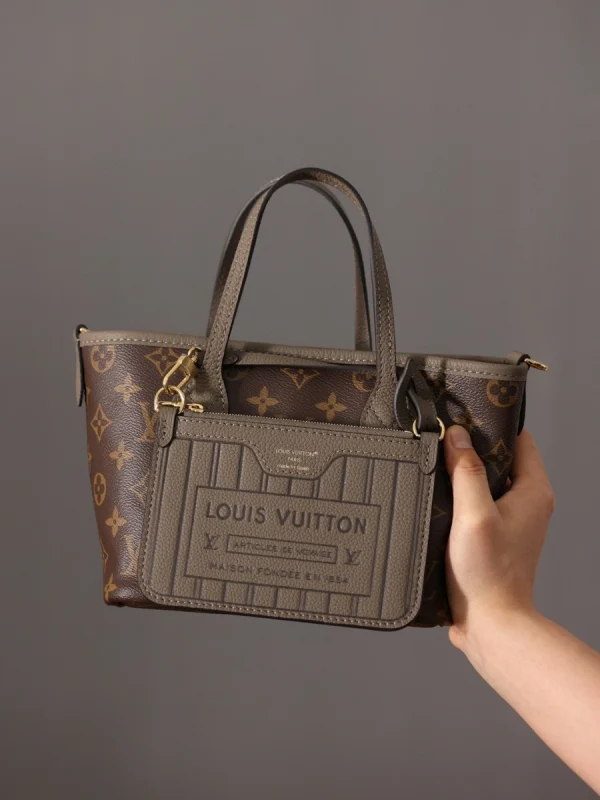 LV 新款雙面設計NeverfullNeverfull Bandoulière Inside Out BB包包-M12109：圖片 42