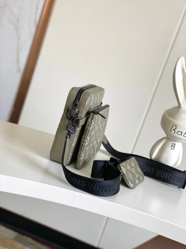 LV Trio Monogram 男士郵差包-M12490：圖片 4