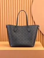 LV Blossom MM 黑色Mahina小牛皮 打孔通花 手提包-M21851：圖片 4