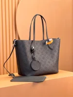 LV Blossom MM 黑色Mahina小牛皮 打孔通花 手提包-M21851：圖片 10