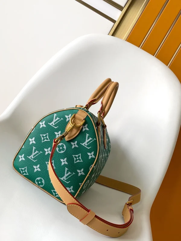 LV Runway Speedy P9 Bandoulière 25 綠色 購物旅行包-M24423：圖片 10