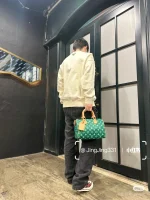 LV Runway Speedy P9 Bandoulière 25 綠色 購物旅行包-M24423：圖片 4