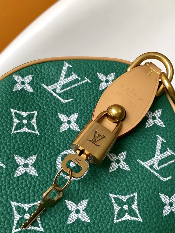 LV Runway Speedy P9 Bandoulière 25 綠色 購物旅行包-M24423：圖片 14