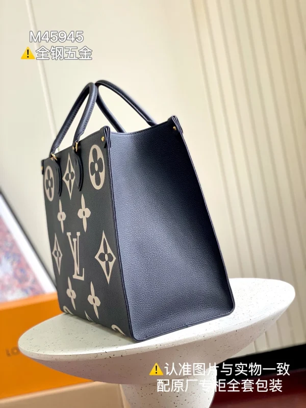 LV OnTheGo GM Monogram epi 義大利牛皮手腕托特包-M45945：圖片 3