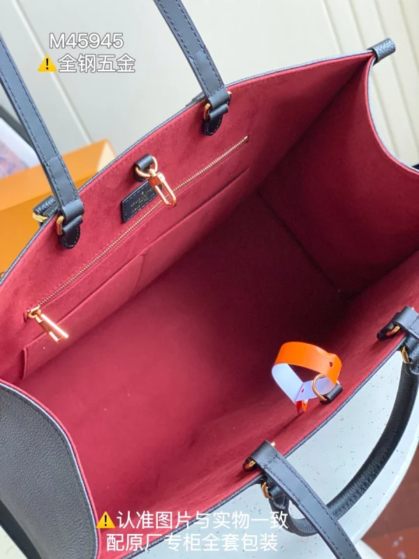 LV OnTheGo GM Monogram epi 義大利牛皮手腕托特包-M45945：圖片 13