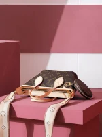 LV Neverfull Monogram 雙手柄 斜挎大肩帶 BB包 -M46705：圖片 8