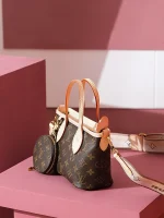 LV Neverfull Monogram 雙手柄 斜挎大肩帶 BB包 -M46705：圖片 5