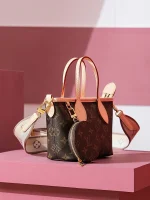 LV Neverfull Monogram 雙手柄 斜挎大肩帶 BB包 -M46705：圖片 3