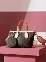 LV Neverfull Monogram 雙手柄 斜挎大肩帶 BB包 -M46705：圖片 2