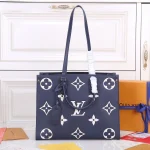 LV OnTheGo MM Monogram EPI 購物袋托特包包-M47084：圖片 2
