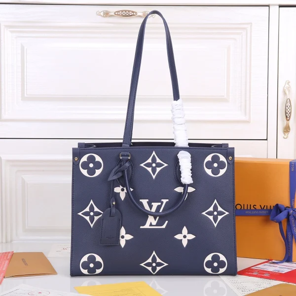 LV OnTheGo MM Monogram EPI 購物袋托特包包-M47084：圖片 2