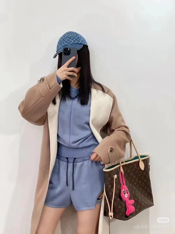 LV Neverfull PM Monogram 兔子貼章  購物托特包包-M47200：圖片 3