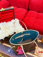 LV Neverfull PM Monogram 兔子貼章  購物托特包包-M47200：圖片 11
