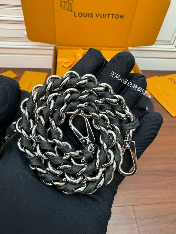 LV Bella 黑色打孔花 雙手提托特包包-M59200：圖片 14