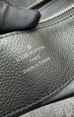 LV Bella 黑色打孔花 雙手提托特包包-M59200：圖片 11