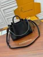 LV Bella 黑色打孔花 雙手提托特包包-M59200：圖片 6