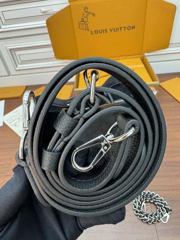 LV Bella 黑色打孔花 雙手提托特包包-M59200：圖片 20