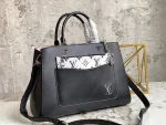 LV Marelle MM黑色紋理 肩背 手提托特包包-M59954：圖片 5