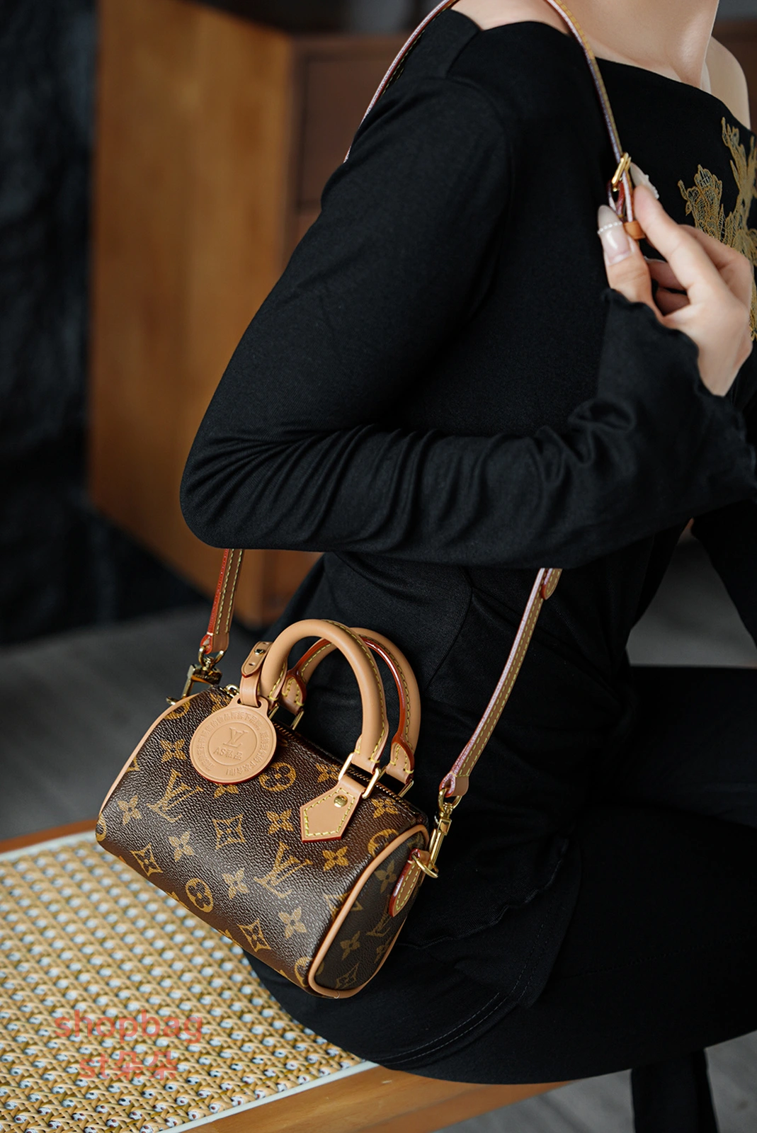 台灣LV Nano Speedy Monogram 迷你波士頓包 旅行包包-M81085 21 LV包包 高仿包 台灣LV 精品包