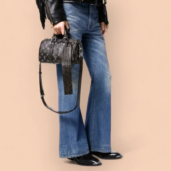 LV Keepall Bandoulière 25 Monogram 斜挎 旅行包-M11595：圖片 17