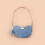 LV 新款 LV RemixCroissant MM Monogram Denim-M46856