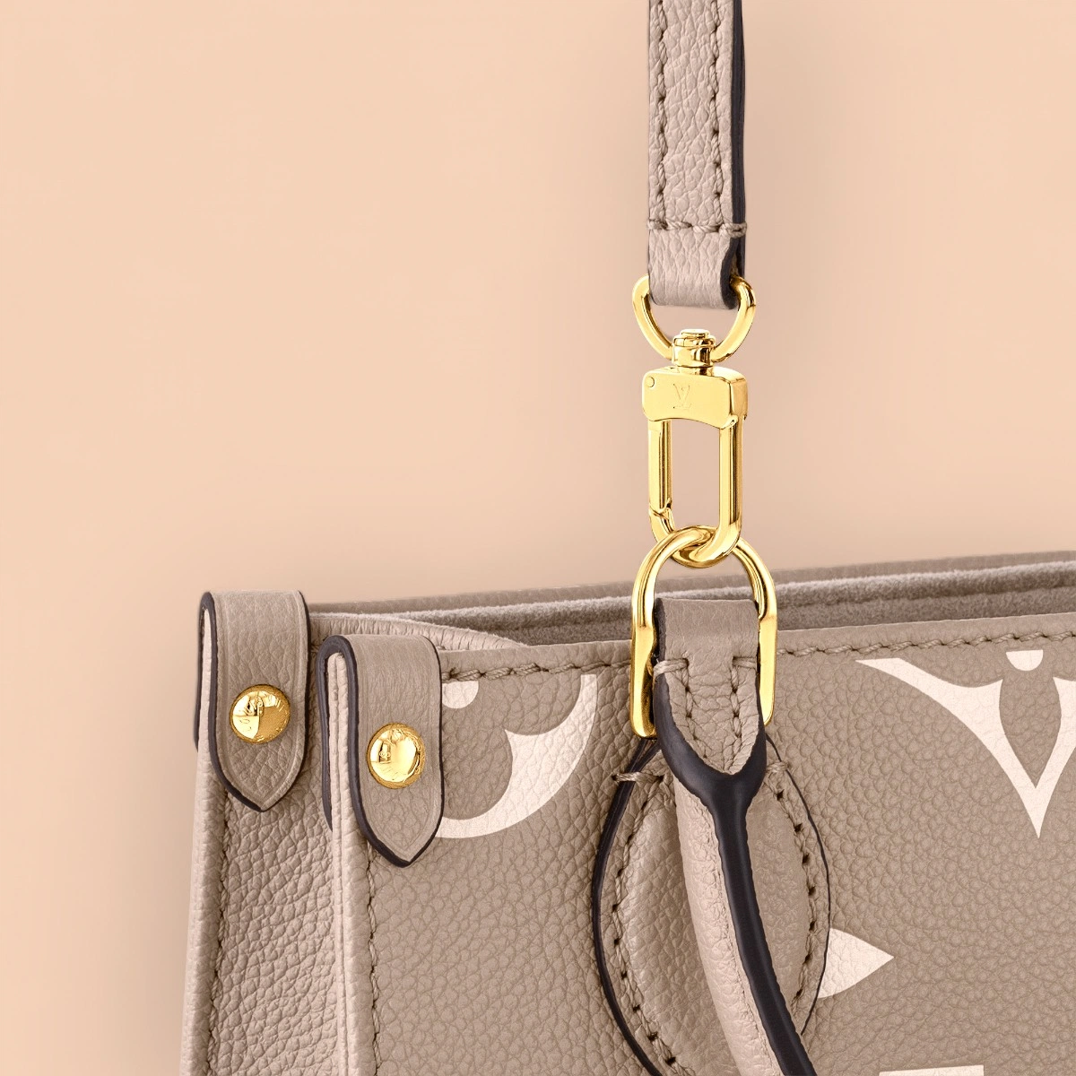 LV OnTheGo BB mini 灰色雙面托特購物袋-M47054