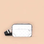 LV Alpha Messenger 男士白色印花相機袋-M31069