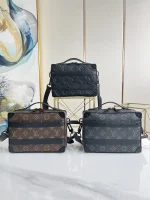 LV Handle Soft Trunk 黑色壓花男士包包-M59163：圖片 2
