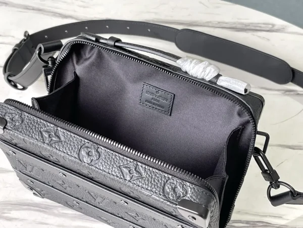 LV Handle Soft Trunk 黑色壓花男士包包-M59163：圖片 7